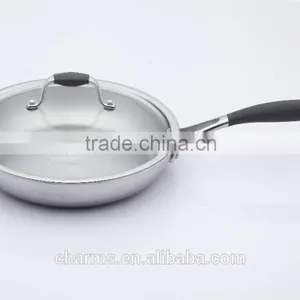 Charms Induction Bottom Stainless Steel No Oil Induction Pan thumbnail-6