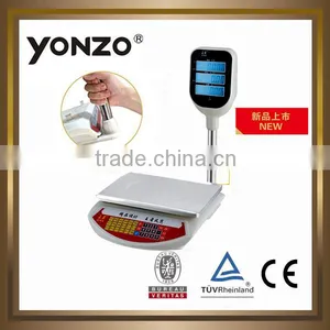 Yonzo New Model White Abs Housing Electronic Scale With Pole thumbnail-1