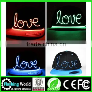 High Quaity EL Wire Cap,Led Wire Cap.light up Cap thumbnail-1