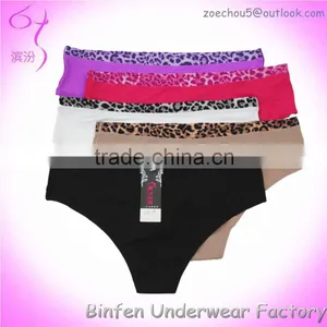 2014 Latest Design Seamless Bonded Thong Underwear Woman thumbnail-1