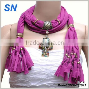 Fashion Lovely Owl Pendant Hot Sell Yiwu Charm Scarf Jewelry thumbnail-1
