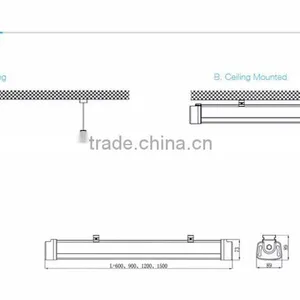 CE RoHS 100-277v Outdoor Ip66 60W ex Proof Led Lights thumbnail-6