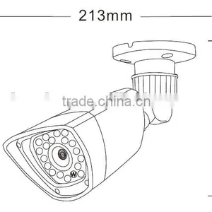 Kendom Best Selling High Difinition Weatherproof Outdoor Use Infrared Ahd 1080p Camera With 3.6mm or 6.0mm Fixed Lens thumbnail-5