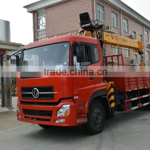 Factory Sale 12ton Straight Arm Telescopic Cranes Tractor Mounted Timber Trailer With Crane thumbnail-3