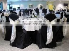 Universal Polyester Banquet Chair Cover, Table Linen Table Cover for Wedding Hotel thumbnail-1
