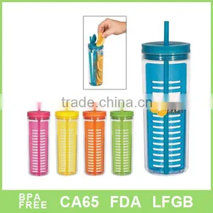 Promotional Double Wall Plastic Milk Tumbler thumbnail-1