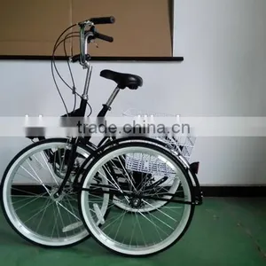 24" Red 3 Wheel Bike/ Freestyle Trike for Adult/folding Trike 6 Speed & 1 Speed thumbnail-1