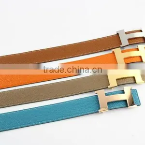 All Colors Litchi Textured Both Side Genuine Cowhide Leather Straps for Sale thumbnail-3