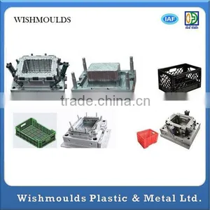 OEM Custom Injection 1 Cavity Plastic Crate Mold Manufacturer thumbnail-4