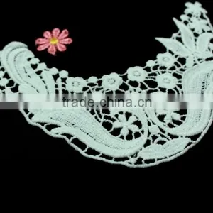 100% Cotton Crochet Lace Fabric Embroidery Guipure Lace Collar for Lace Garment Accessories thumbnail-1