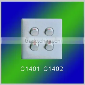 Clipsal Four Gang One Way Wall Switches thumbnail-1
