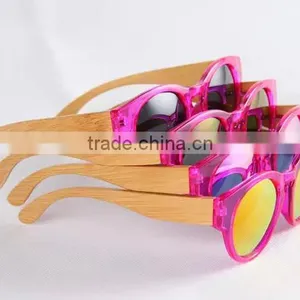 2015 High Quality FDA Natural Bamboo Acetate Sunglasses thumbnail-2