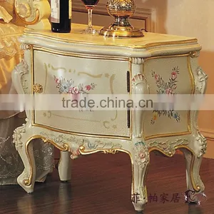 Luxury French Style Bedroom Furniture Bedstand thumbnail-2