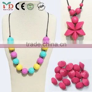 2014 Newest Silicone Beads Wholesale, Food Grade Silicone Teething Beads Bulk, Silicone Beads and Jewelry Making thumbnail-1