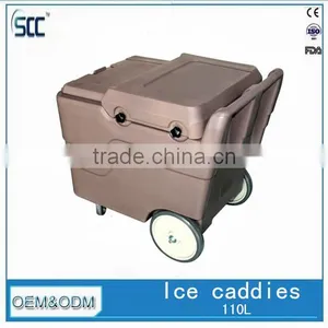 110L Plastic Ice Cool Carts, Ice Storage Carts for Cooling thumbnail-1