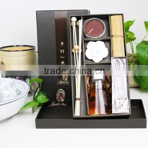 Special Fragrance Glass Bottle With Essential Oil Reed Diffuser With Incense Stick thumbnail-1
