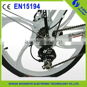 Shuangye 2015 New Mountian Bike Full Suspension Carbon Mountain Bike Electric Bike thumbnail-4
