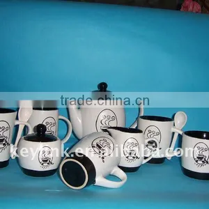 Beautiful Ceramic Coffee Set by Handpainted thumbnail-1