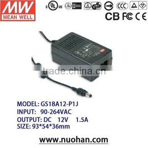 Meanwell 12v 1.5a Switching Power Supply/15~18W AC-DC Single Output Desktop /12v Adaptor/Power Supply Desktop thumbnail-1