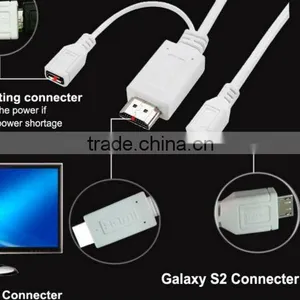 MHL Micro USB To HDMI Male Adapter Cable for S2 II I9100 Galaxy thumbnail-1