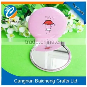 Promotion Custom Tin Pocket Mirror Round Cosmetic Mirror thumbnail-3
