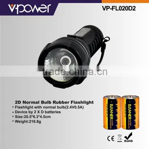 2D Normal Bulb Rubber Flashlight thumbnail-1