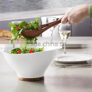 Quirky Ventu Strain and Serving Bowl With Bamboo Bottom thumbnail-2