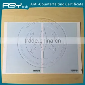 Security Thread Paper Anti-forgery Certificate thumbnail-2