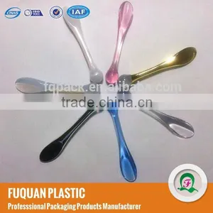 Beauty Colorful Acrylic Cosmetic Cream Plastic Spoon thumbnail-1
