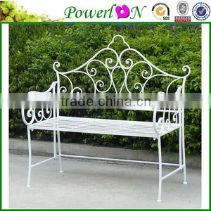 Nice Ornate Iron Antique Garden Bench thumbnail-1