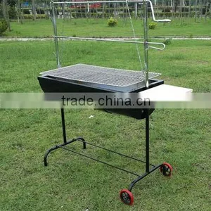 Auplex Iron Outdoor Barbecue Cart New Bbq Grill Machine Party Professional Charcoal Picnic Bbq Charcoal Smoker Grill NO.AU-CL thumbnail-1