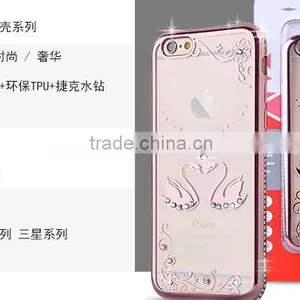 2016 Newest Mobile Phone Cover Case Electroplate Bumper Diamond Image Tpu for IPhone 6 6s 6plus thumbnail-2