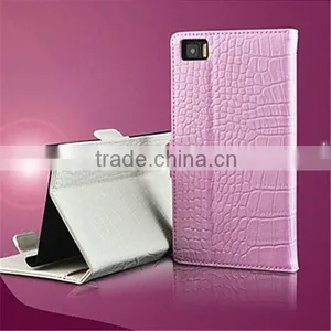 Mobile Cell Phone Case For Xiaomi Mi4 Genuine Leather Full Body Cases Round Dots/Other Case Cover thumbnail-1