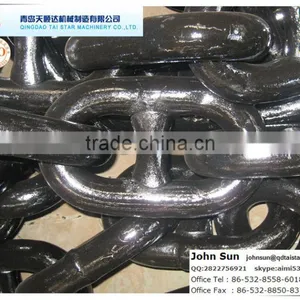 Stud Link Anchor Chain U2/U3 Grade Black Painting thumbnail-1