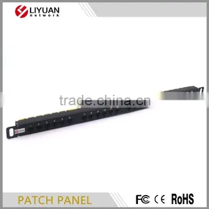 LY-PP6A-08 24 Port Cat6a Cat6 Cat5e Patch Panel Gigabit RJ45 LAN Ethernet/ Network Rack Mounted 0.5U Krone&110 Daul IDC thumbnail-2