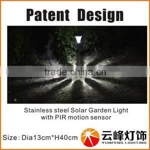 Patent Design Outdoor 13LED High Lumen Solar Wall Lamp Motion Sensor Solar Light thumbnail-5
