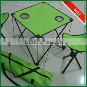Steel Tube + 600D Oxford Outdoor Canvas Camping Folding Picnic Table thumbnail-2