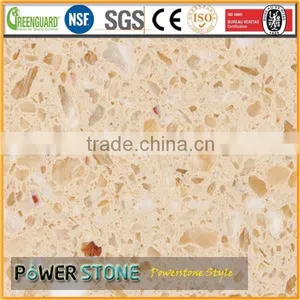 Golden Beige Artificial Marble Stone Tile thumbnail-1