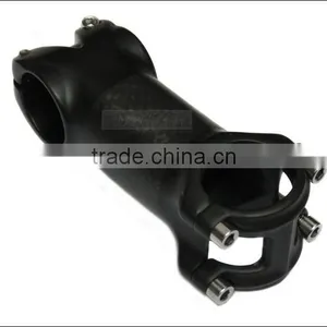 OEM No Logo Aluminium Plus 3K Carbon Fiber Bicycle Stem Rise Road Bicycle Accessories Bike Parts Black 90-110mm ST2341 thumbnail-3