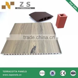 Ceramic Stick for Exterior Curtain Wall , Wood Grain Look Curtain Wall thumbnail-1