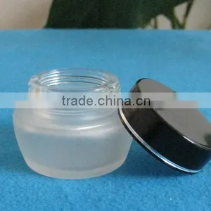Frosted Cosmetic Glass Jar for Face Care Cream thumbnail-1