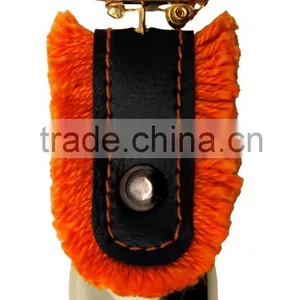 1.2''mini Metal Cow Bell With Logo Printed and Keyring Leather Strap as Souvenirs thumbnail-4