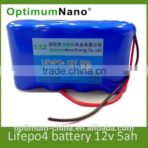 2015 HOT! 12V 5AH Long Cycle Life Li-ion Battery for LED Light thumbnail-2