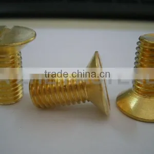 Slotted Countersunk Head Brass Machine Screw thumbnail-1