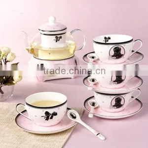 Good Quality Creative Customized Fancy Bone China Ceramics Tea Set thumbnail-3
