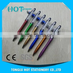 2016 Fashion Logo Printed 2 in 1Full Color Twist Stylus Crystal Pen thumbnail-4