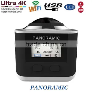 Panoramic WiFi Sport DVR Action Camera Car Camera Waterproof 4K Ultra HD 0.96 Inch LCD thumbnail-3