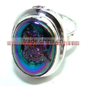 Incredible Design Rainbow Moonstone Jewelry Sterling Silver Handmade Jewellery Wholesaler Rings thumbnail-1