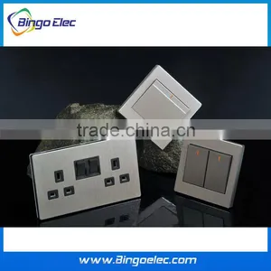 Silver Modern Switch and Socket thumbnail-1