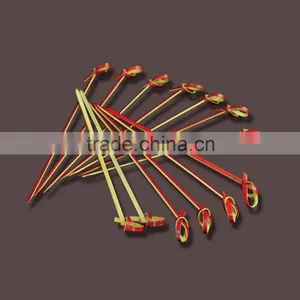 2015 Hot Sales 100% Natural Disposable Knot Bamboo Skewers Wholesale thumbnail-1